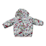 K-Way Giubbino Stampa Fantasia con Cappuccio Rosa per Neonata K41467WA ROSA K-WAY 