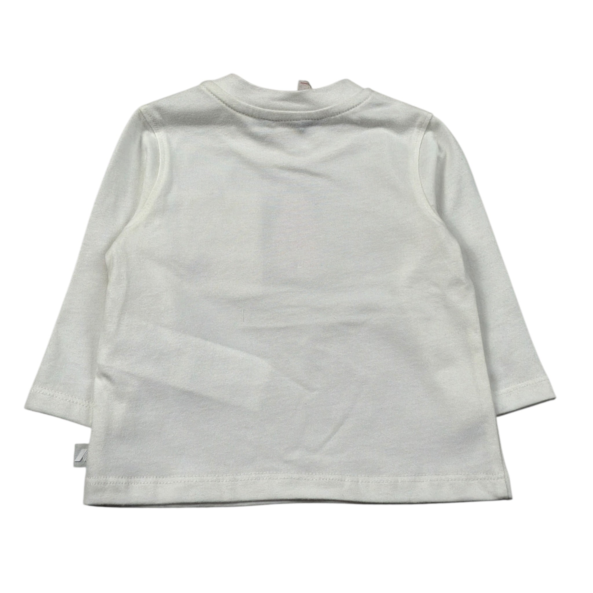 K-Way Shirt Girocollo tinta unita con Stampa Bianco per Neonato K5146IW BIANCO K-WAY 