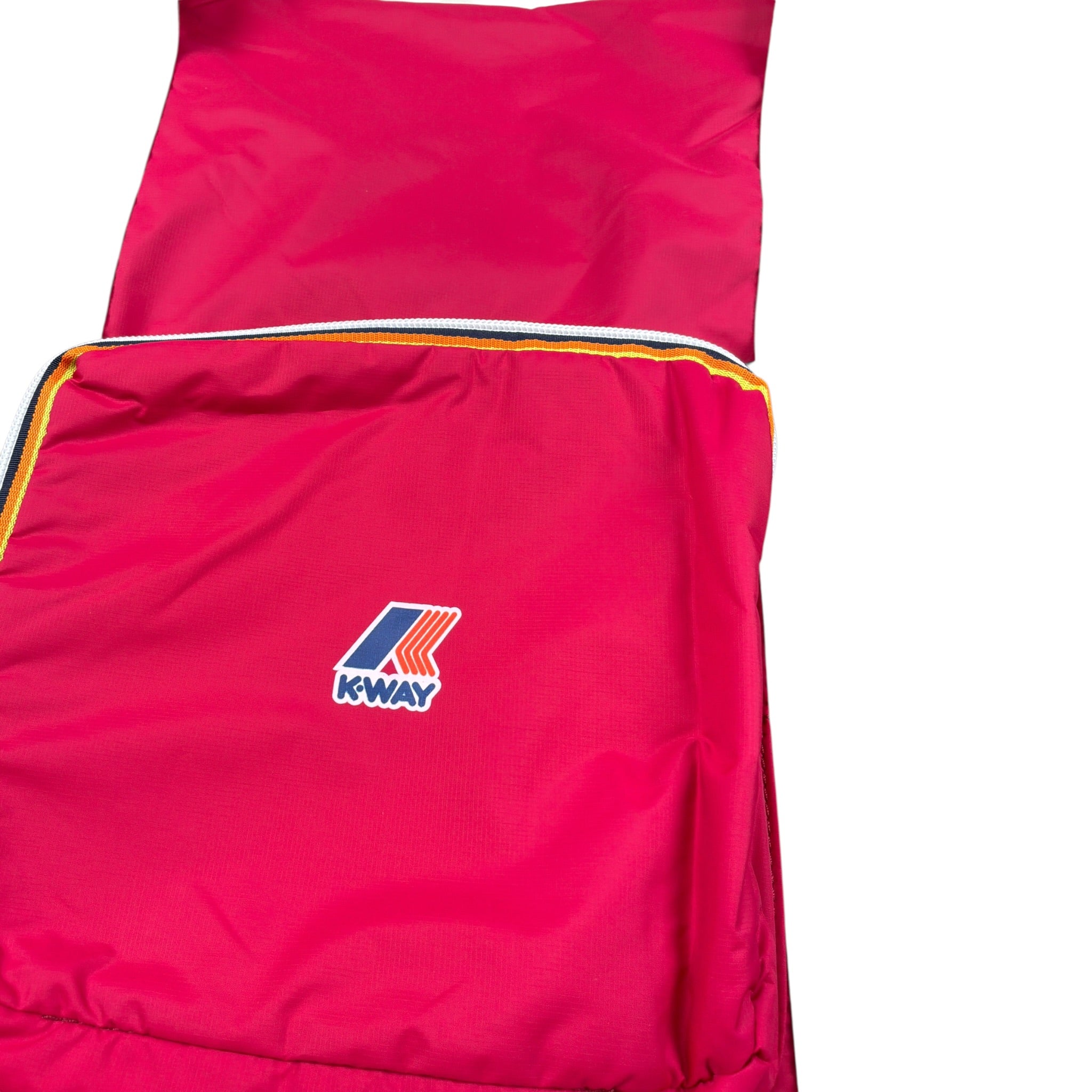 K-Way Borsone tinta unita con Stampa Logo Fuxia per Bambina K51489W FUXIA K-WAY 