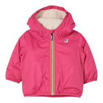 K-Way Giubbino tinta unita con Cappuccio In Contrasto Fuxia per Neonata K61157W FUXIA K-WAY 