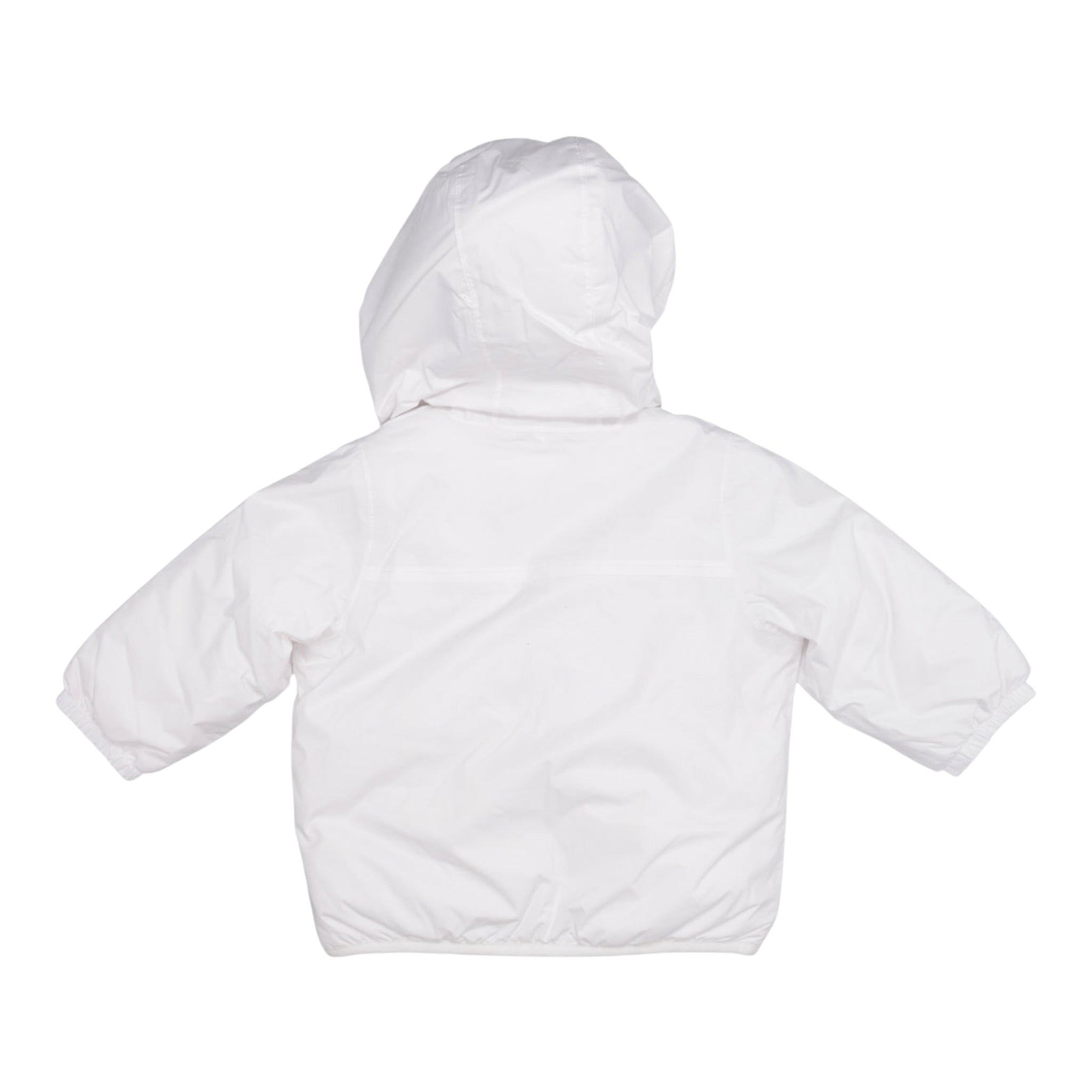 K-Way Giubbino tinta unita con Cappuccio Bianco per Bambino K6115FWO BIANCO K-WAY 