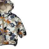 K-Way Giubbino Fantasia Militare con Cappuccio Multicolor per Neonato K7122NWN MULTICOLOR K-WAY 