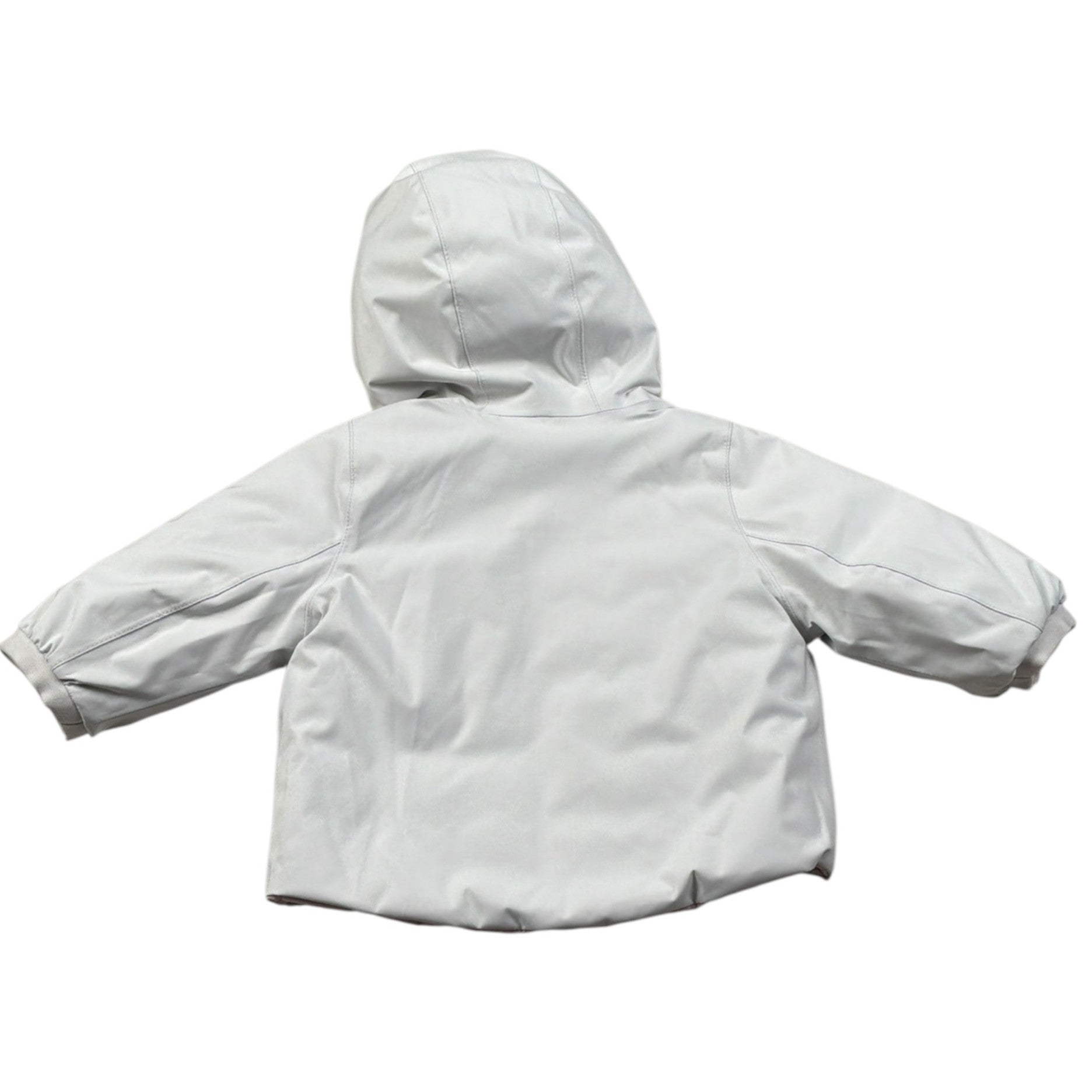 K-Way Giubbino Reversibile Bicolore Bianco/Rosa per Neonata K7132PWX BIANCO/ROSA K-WAY 