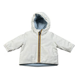 K-Way Giubbino Reversibile Bicolore con Zip E Cappuccio Azzurro/Bianco per Neonato K71338WXX AZZURRO/BIANCO K-WAY 