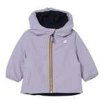K-Way Giubbino Reversibile Bicolore con Zip E Cappuccio Lilla/Blu per Neonato K71338WXX LILLA/BLU K-WAY 