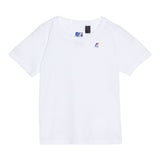 K-Way T-Shirt Girocollo tinta unita con Logo Bianco per Bambino K7133YWOXX BIANCO K-WAY 