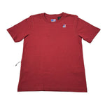 K-Way T-Shirt Girocollo tinta unita con Logo Bordeaux per Bambina K7133YWXX BORDEAUX K-WAY 