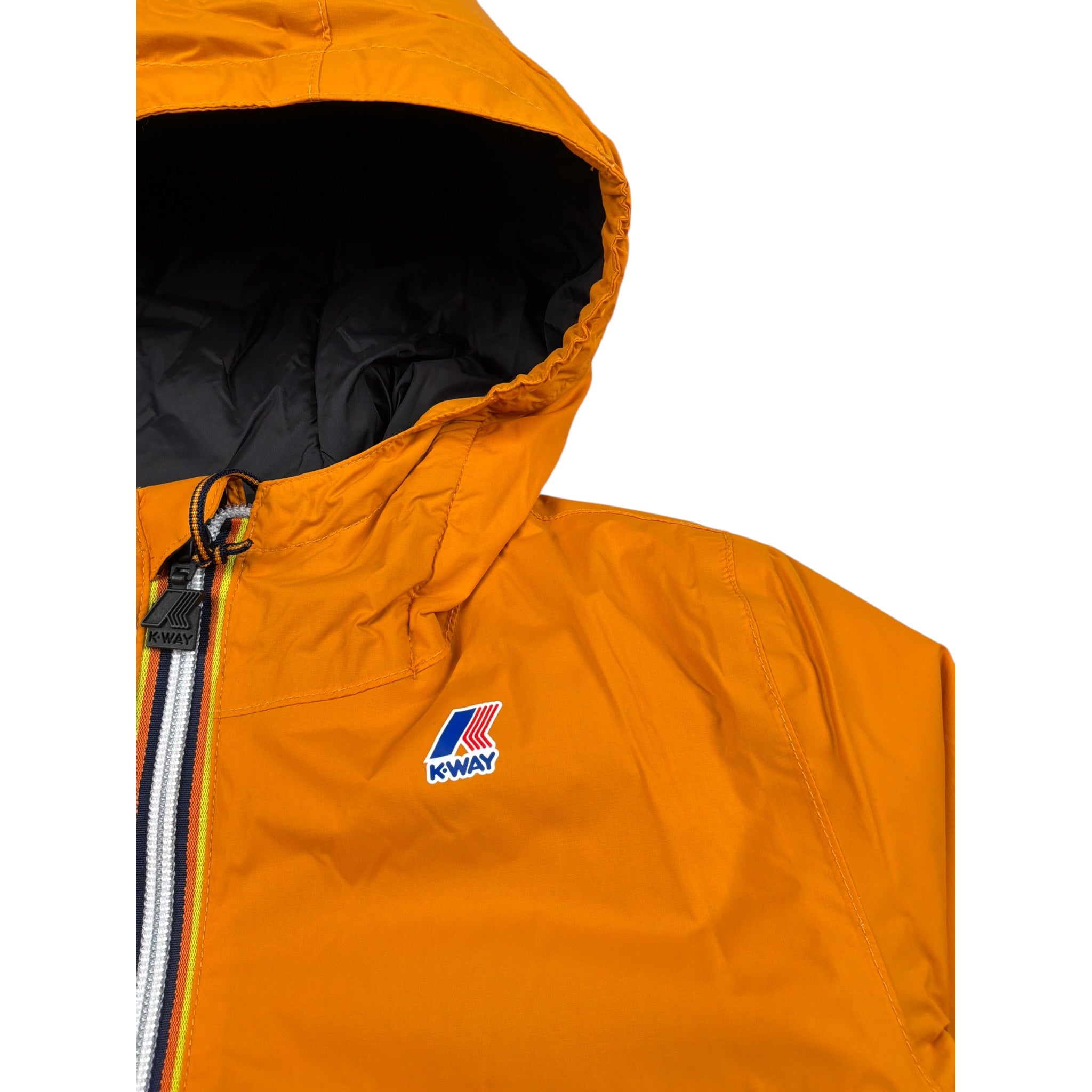 K-Way Giubbino tinta unita con Cappuccio Arancione per Bambino K7141FW ARANCIONE K-WAY 