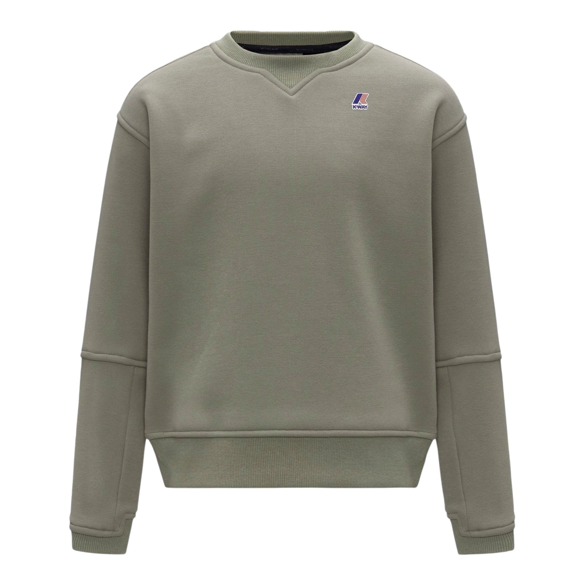 K-Way Felpa tinta unita Girocollo con Logo Beige per Bambino K7141TWXX BEIGE K-WAY 