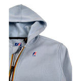 K-Way Felpa con Zip E Cappuccio tinta unita Azzurro per Bambino K7141VW AZZURRO K-WAY 