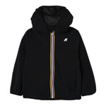 K-Way Giubbino tinta unita con Zip E Cappuccio Nero per Bambino K7142QW NERO K-WAY 