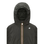 K-Way Giubbino tinta unita con Zip E Cappuccio Verde per Bambino K7142QW VERDE K-WAY 