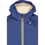 K-Way Giubbino tinta unita con Zip E Cappuccio Cobalto per Neonato K7142RWX COBALTO K-WAY 
