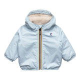 K-Way Giubbino tinta unita con Zip E Cappuccio Azzurro per Neonato K7142RWXXXXX AZZURRO K-WAY 