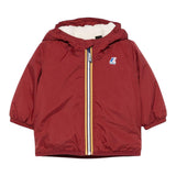 K-Way Giubbino tinta unita con Zip E Cappuccio Bordeaux per Neonato K7142RWXXXXX BORDEUAX K-WAY 