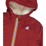 K-Way Giubbino Tricolore con Cappuccio Rosso per Bambina K7142TWXX ROSSO K-WAY 