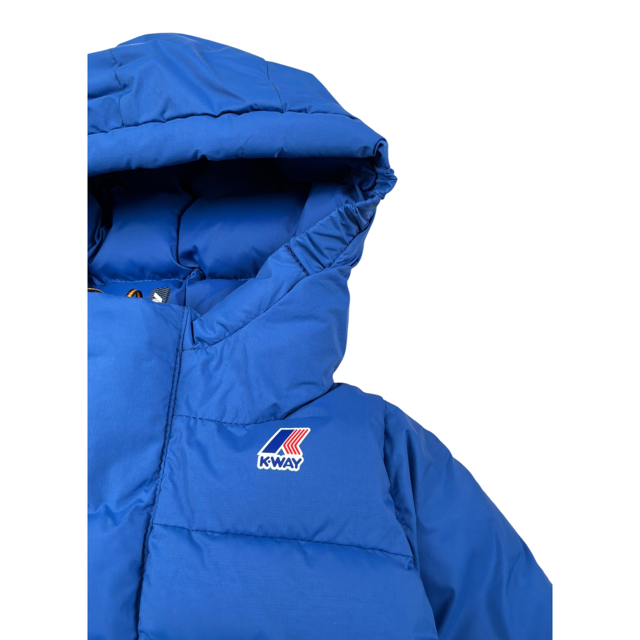 K-Way Giubbino tinta unita con Cappuccio Blu per Neonato K7142VWX BLU K-WAY 