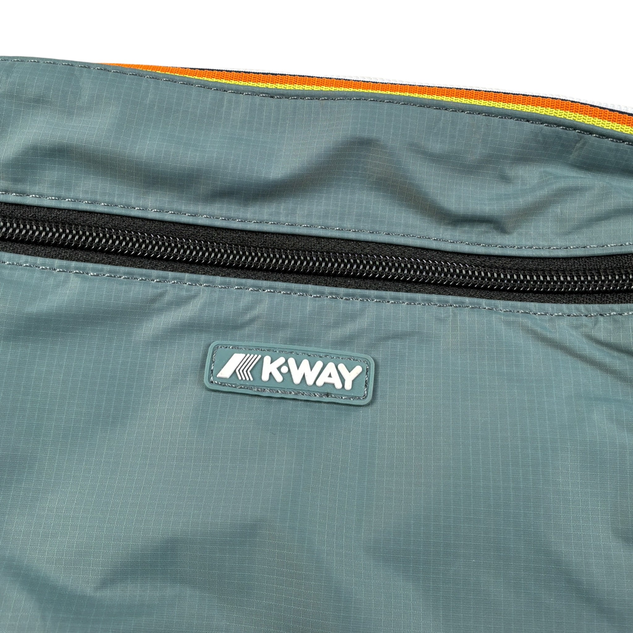 K-Way Borsello tinta unita con Logo Verde per Bambino K8125RW VERDE K-WAY 