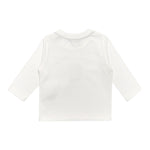 K-Way Shirt Girocollo tinta unita con Logo Panna per Neonato K8138CWNXX PANNA K-WAY 