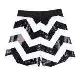 Karl Lagerfeld Short Bicolore con Paillettes Bianco/Nero per Bambina Z30591 BIANCO/NERO KARL LAGERFELD 