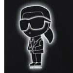 Karl Lagerfeld Felpa Girocollo tinta unita con Stampa Nero per Bambino Z30637 NERO KARL LAGERFELD 