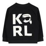 Karl Lagerfeld Cardigan tinta unita con Logo Nero per Neonato Z30665 NERO KARL LAGERFELD 