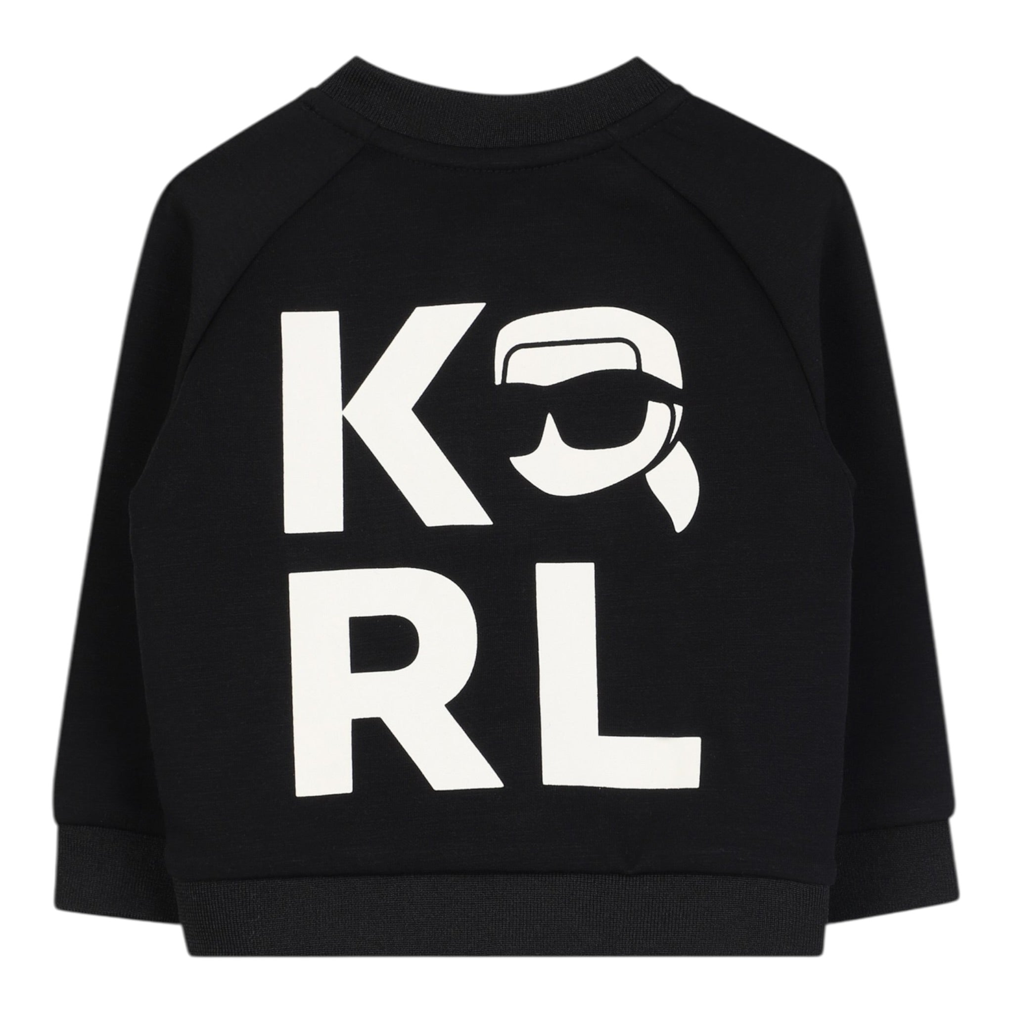 Karl Lagerfeld Cardigan tinta unita con Logo Nero per Neonato Z30665 NERO KARL LAGERFELD 