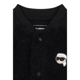 Karl Lagerfeld Cardigan tinta unita con Logo Nero per Neonato Z30665 NERO KARL LAGERFELD 