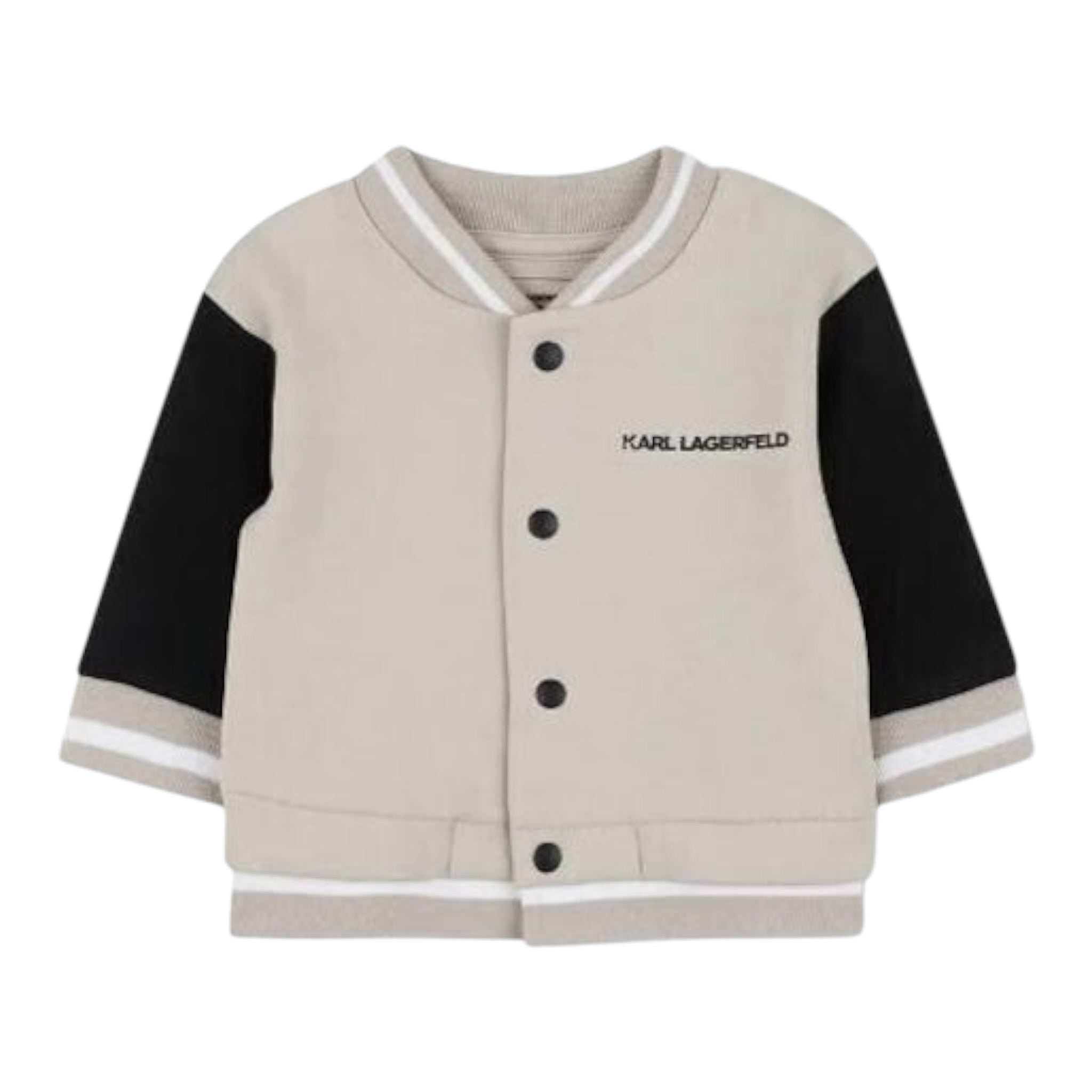 Karl Lagerfeld Completo 3Pz Felpa-Shirt-Pantalone Beige per Neonato Z30671 BEIGE KARL LAGERFELD 