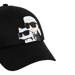 Karl Lagerfeld Berretto tinta unita con Logo Nero per Bambina Z31009 NERO KARL LAGERFELD 
