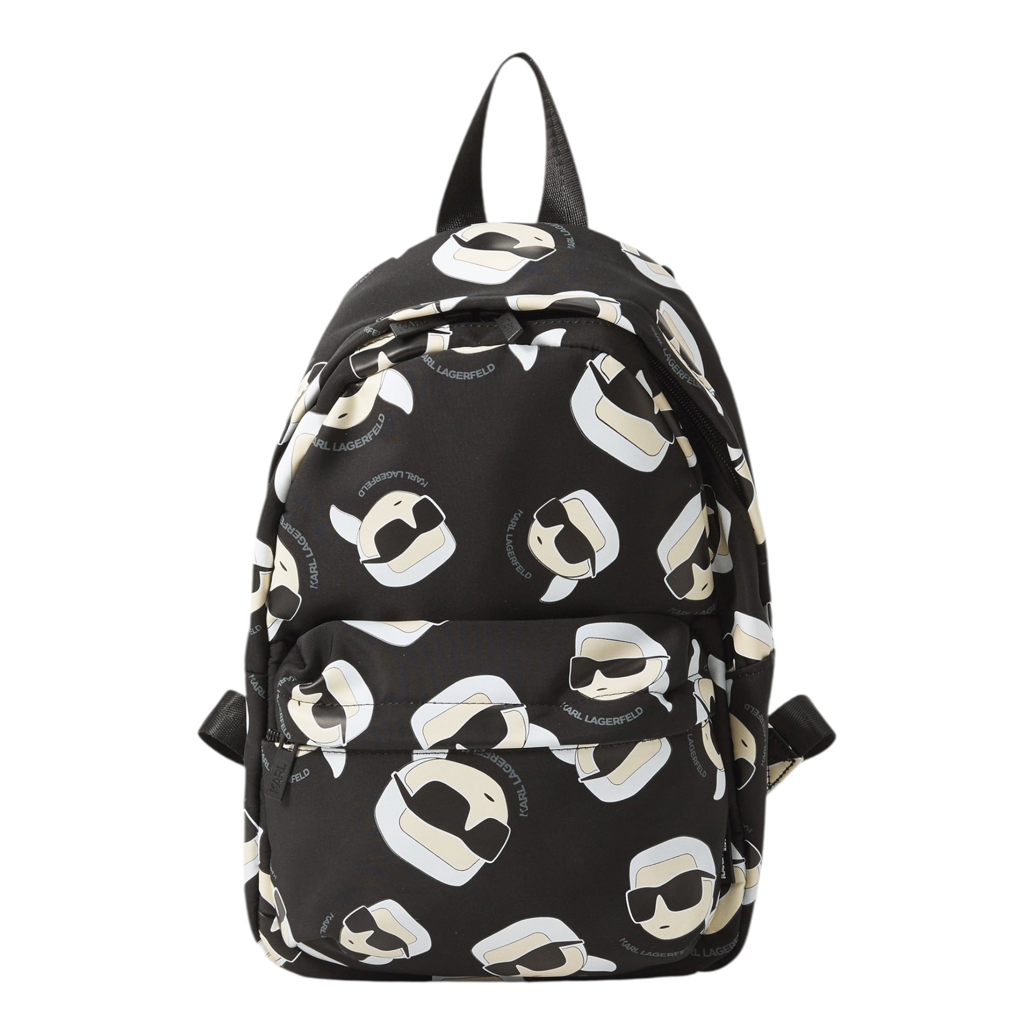 Karl Lagerfeld Zaino tinta unita con Stampe Logo Nero per Bambina Z31037 NERO KARL LAGERFELD 