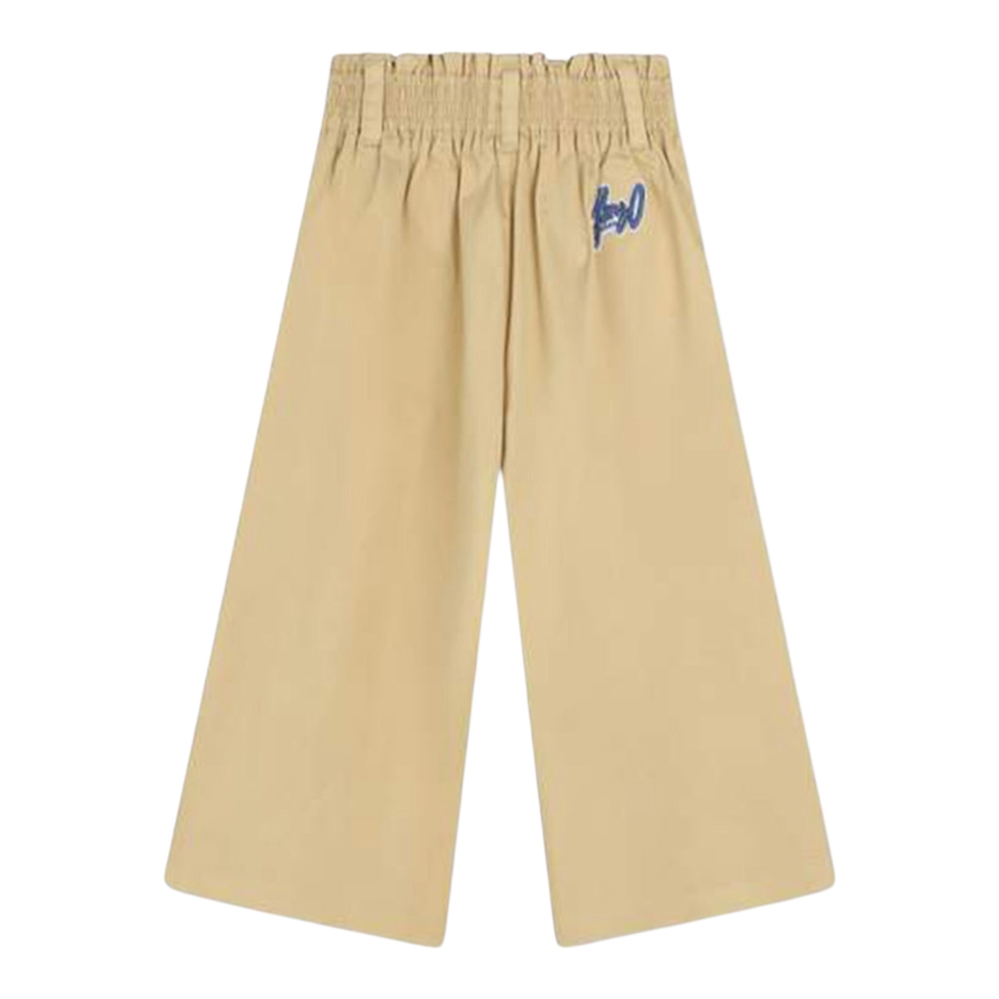 Kenzo Pantalone tinta unita Modello A Palazzo Beige per Bambina K60540 BEIGE KENZO 
