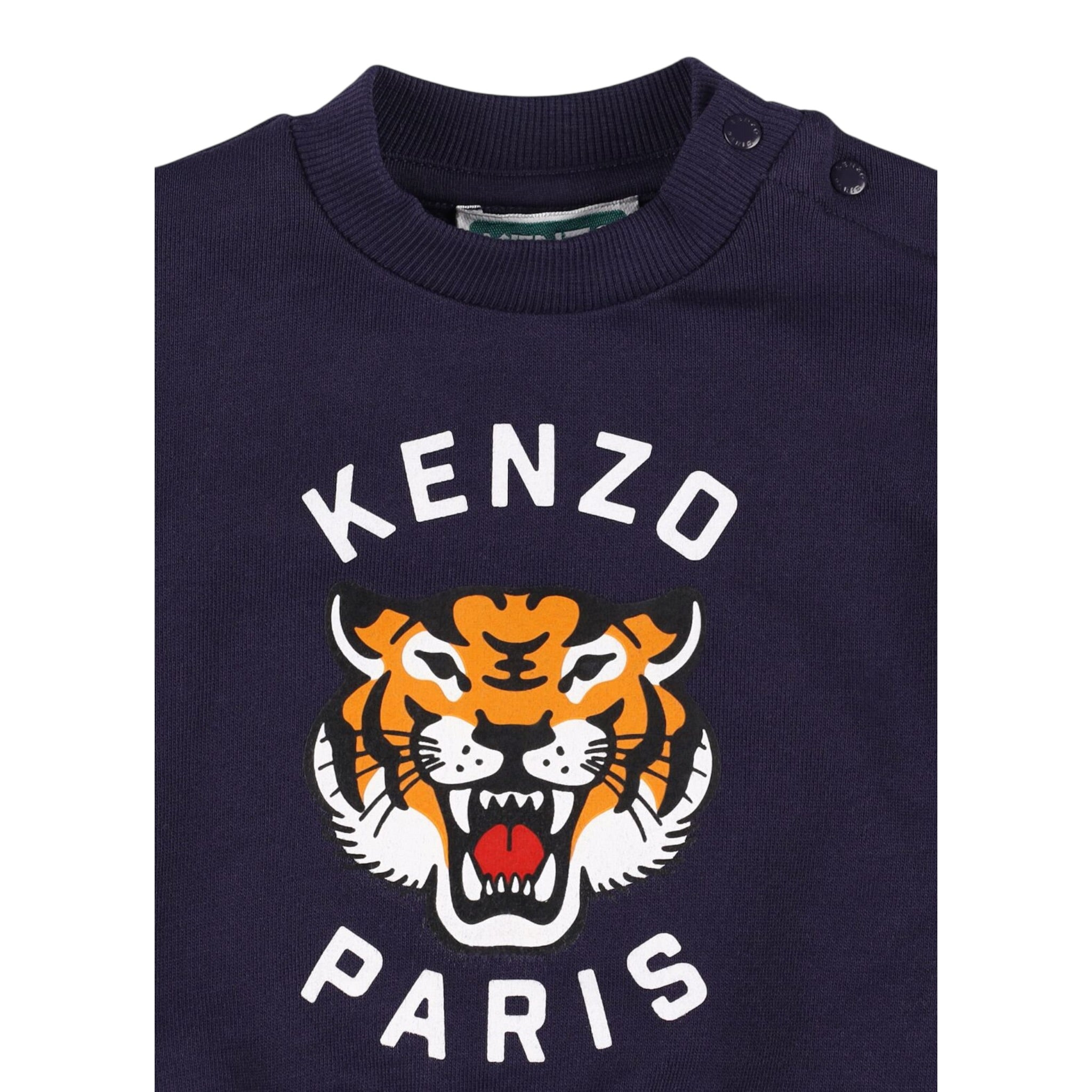 Kenzo Completo 2 Pezzi Felpa-Pantalone tinta unita Blu per Bambino K60935 BLU KENZO 
