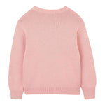Kenzo Maglia Girocollo tinta unita con Ricami Logo Rosa per Bambina K61334 ROSA KENZO 