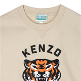 Kenzo Felpa Girocollo tinta unita con Stampa Beige per Bambino K61432 BEIGE KENZO 