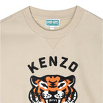 Kenzo Felpa Girocollo tinta unita con Stampa Beige per Neonato K61432N BEIGE KENZO 