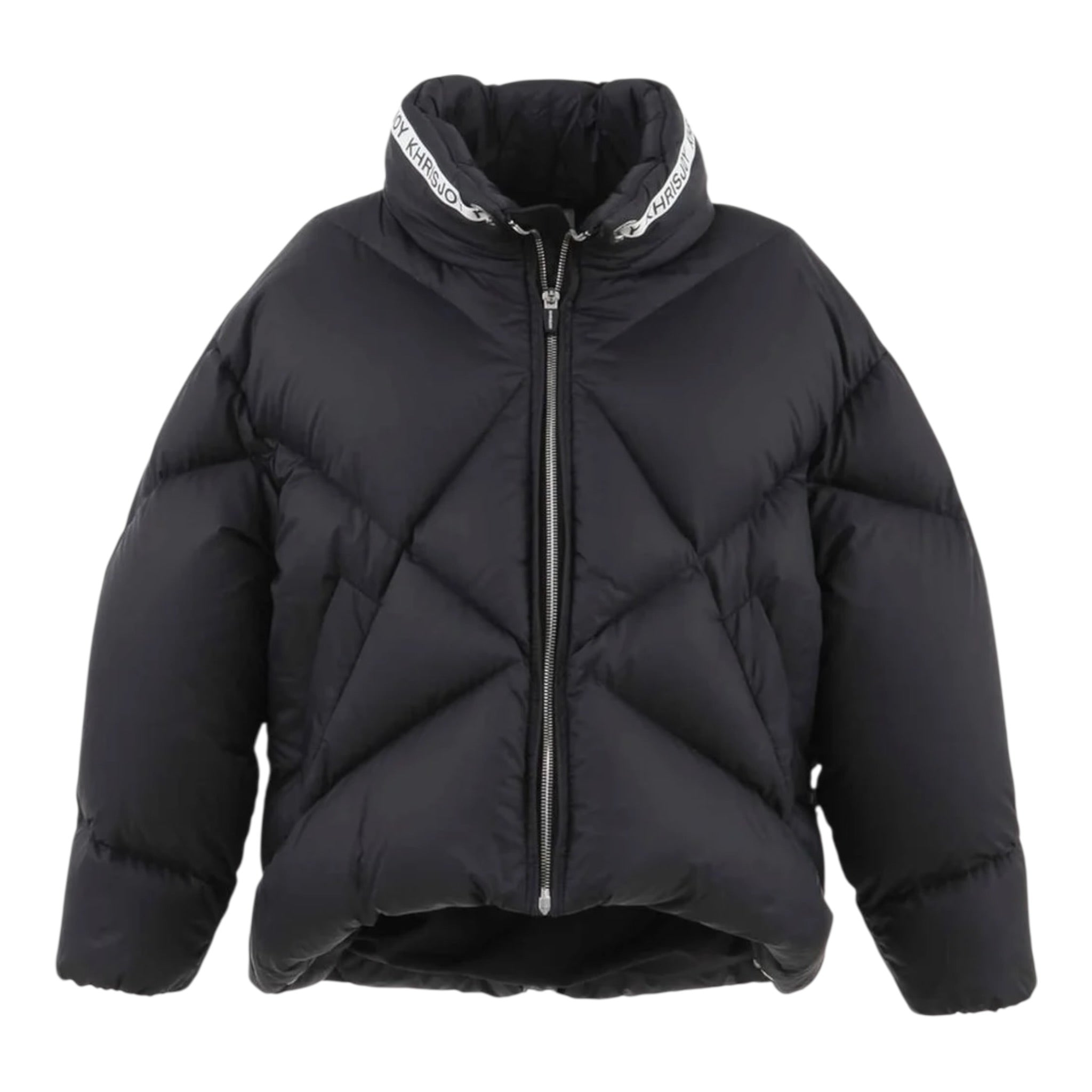 Khrisjoy Giubbino tinta unita con Zip E Cappuccio Nero per Bambino KA2A57N0079 NERO KHRISJOY 