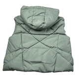 Khrisjoy Giubbino tinta unita con Zip Smanicato Verde per Bambina KV2P42 VERDE KHRISJOY 