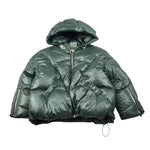 Khrisjoy Giubbino tinta unita con Cappuccio Verde per Bambina KX2P07N0198 VERDE KHRISJOY 