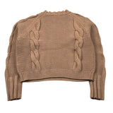 Kocca Maglia Girocollo tinta unita Beige per Bambina AURAS BEIGE Kocca 