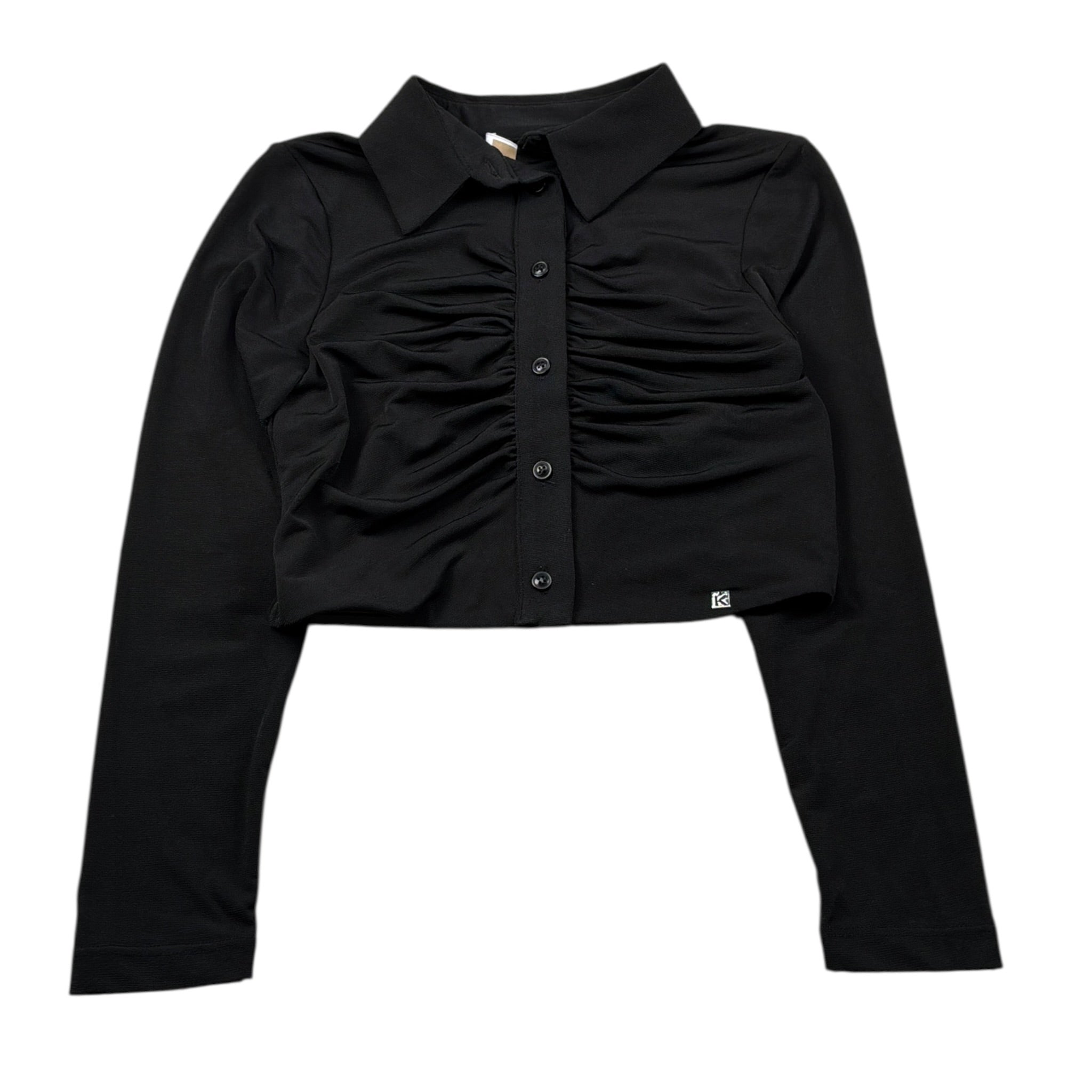 Kocca Camicia Manica Lunga Tinta Jnita Nero per Bambina FLOR NERO Kocca 