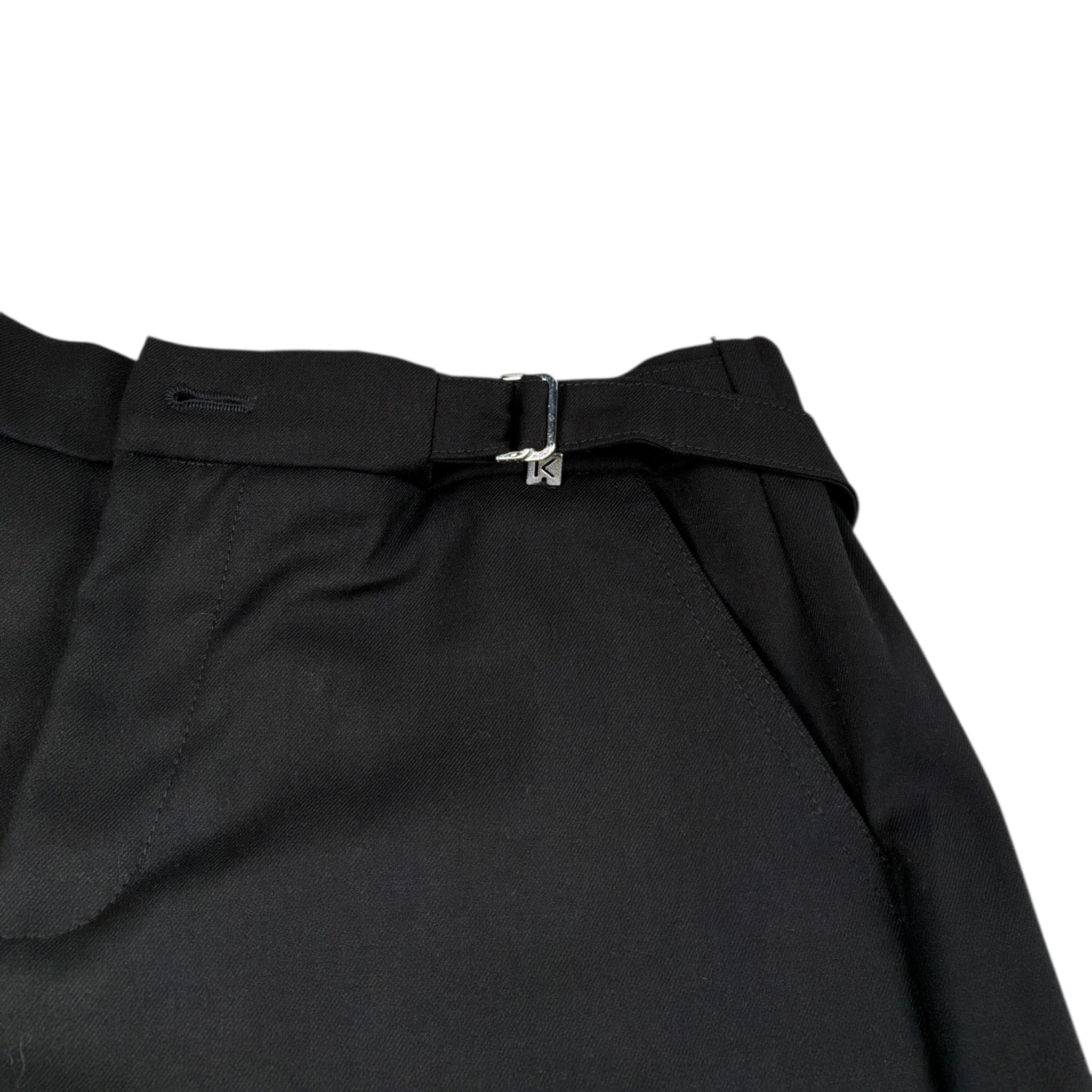 Kocca Pantalone Tinta Unota Modello Palazzo Nero per Bambina TURYN NERO Kocca 