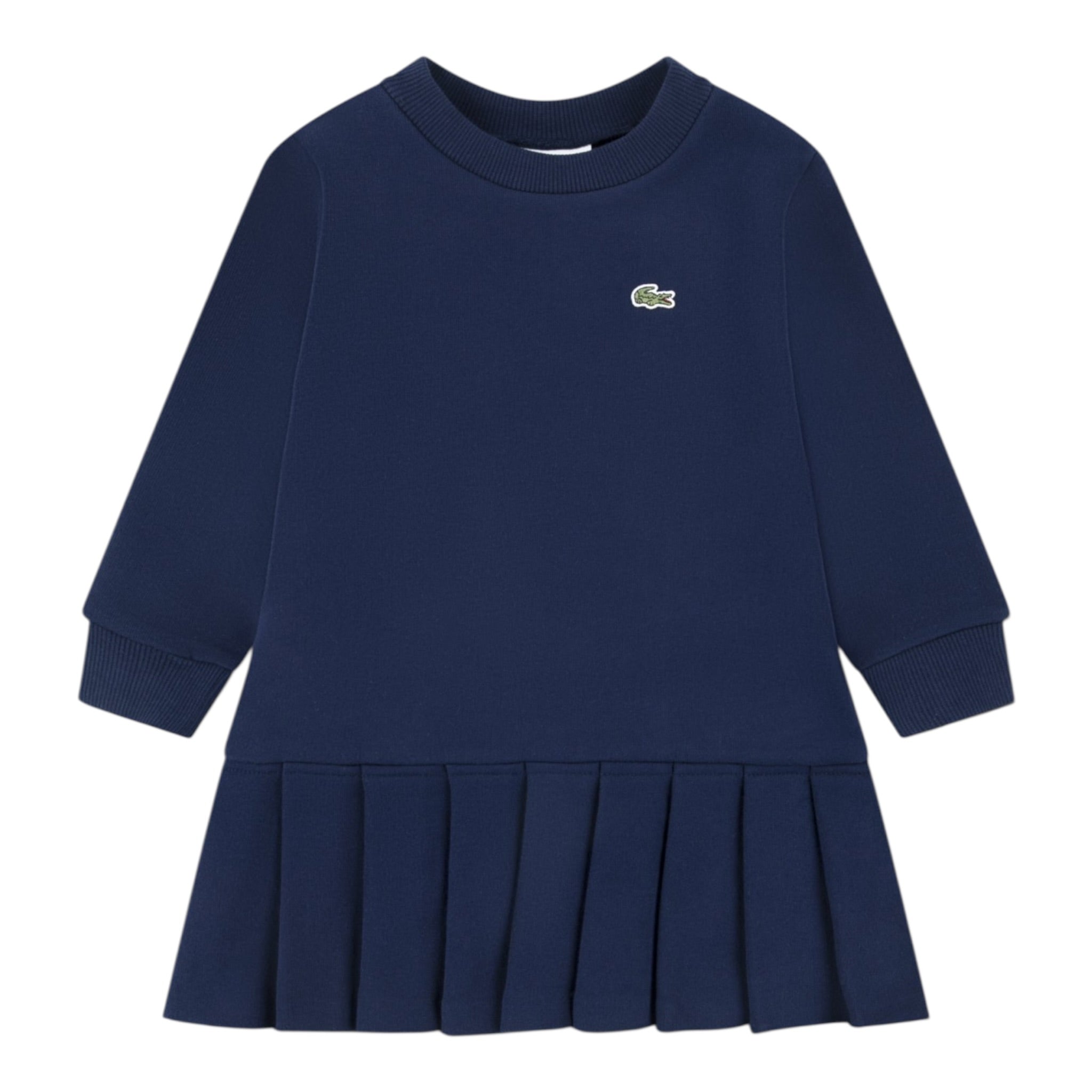 Lacoste Abito Manica Lunga tinta unita Blu per Bambina 347065 BLU LACOSTE 