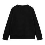 Lacoste Felpa Chiusa Girocollo con Logo Nero per Bambino 447059 NERO LACOSTE 