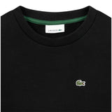 Lacoste Felpa Chiusa Girocollo con Logo Nero per Bambino 447059 NERO LACOSTE 