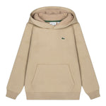 Lacoste Felpa tinta unita con Stampa E Cappuccio Beige per Bambino 947028 BEIGE LACOSTE 