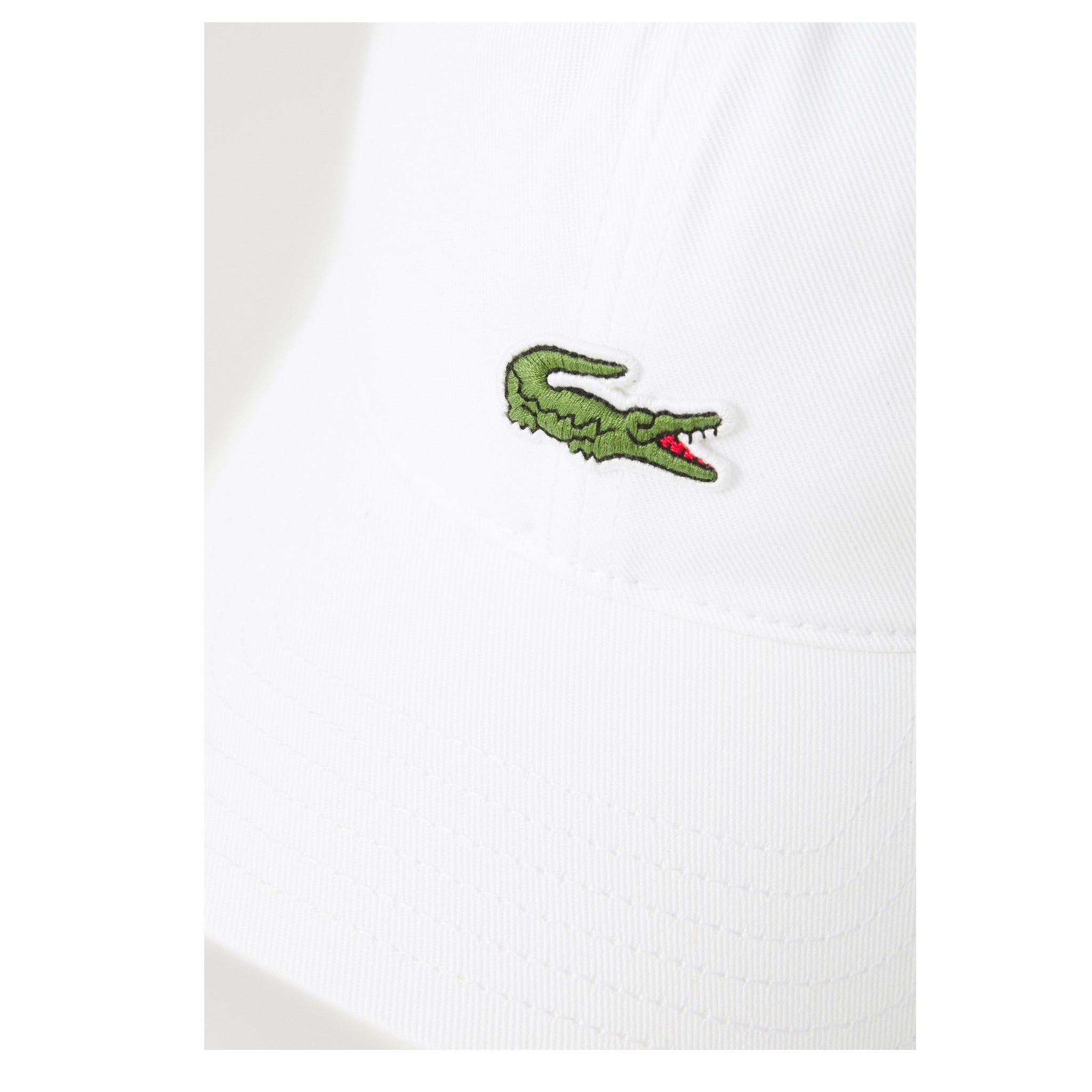 Lacoste Berretto tinta unita con Logo Bianco per Bambino 9A6227 BIANCO LACOSTE 