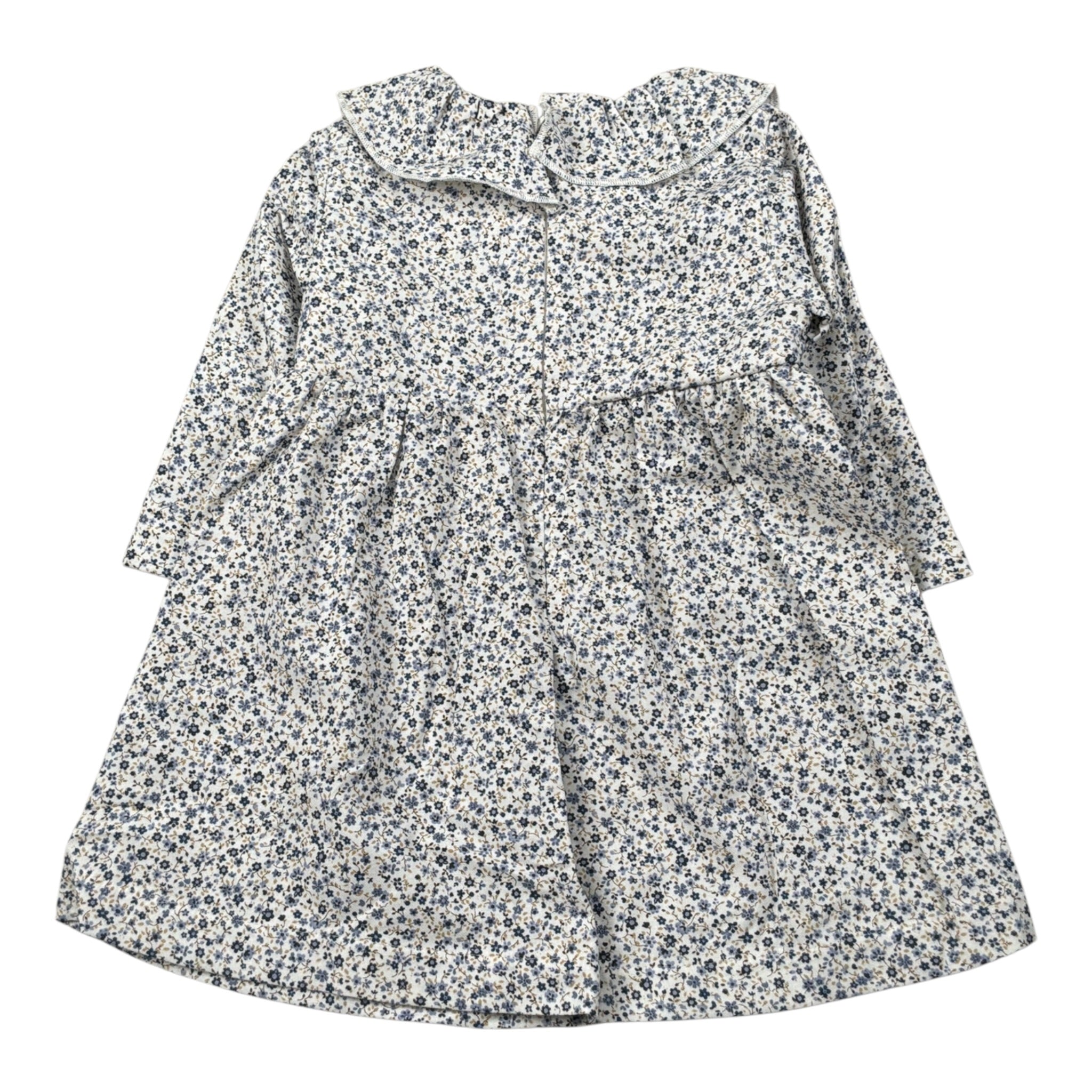 La Maglieria De L'Orsobruno Abito tinta unita con Stampa Fiori Bianco per Bambina SIRISJ BIANCO LA MAGLIERIA DE L'ORSOBRUNO 