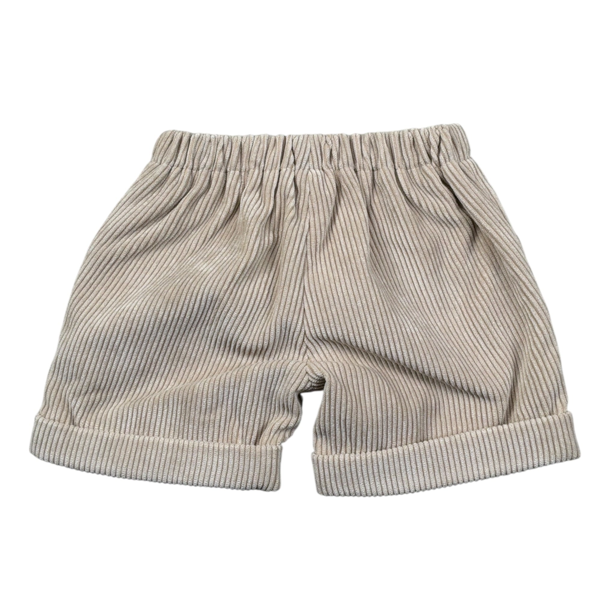 La Stupenderia Bermuda tinta unita A Costine Beige per Neonato 1TCBR21 BEIGE LA STUPENDERIA 