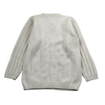 La Stupenderia Cardigan tinta unita con Trecce Panna per Bambino 1WCCR27 PANNA LA STUPENDERIA 